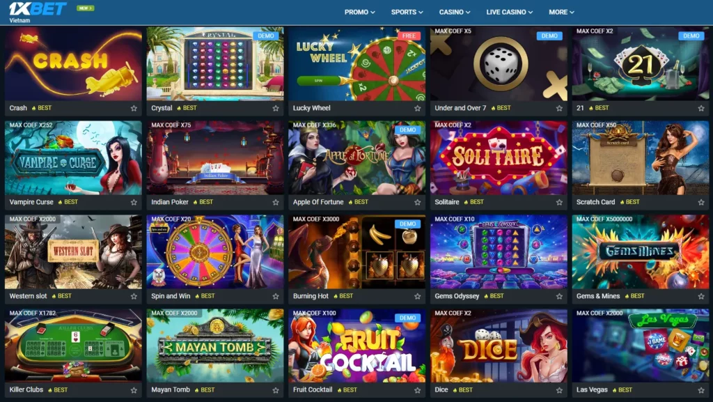 Instant Games bij 1xBet Nederland